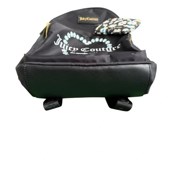 Juicy Couture Black Backpack with Floral Accents - Picture 3 of 7